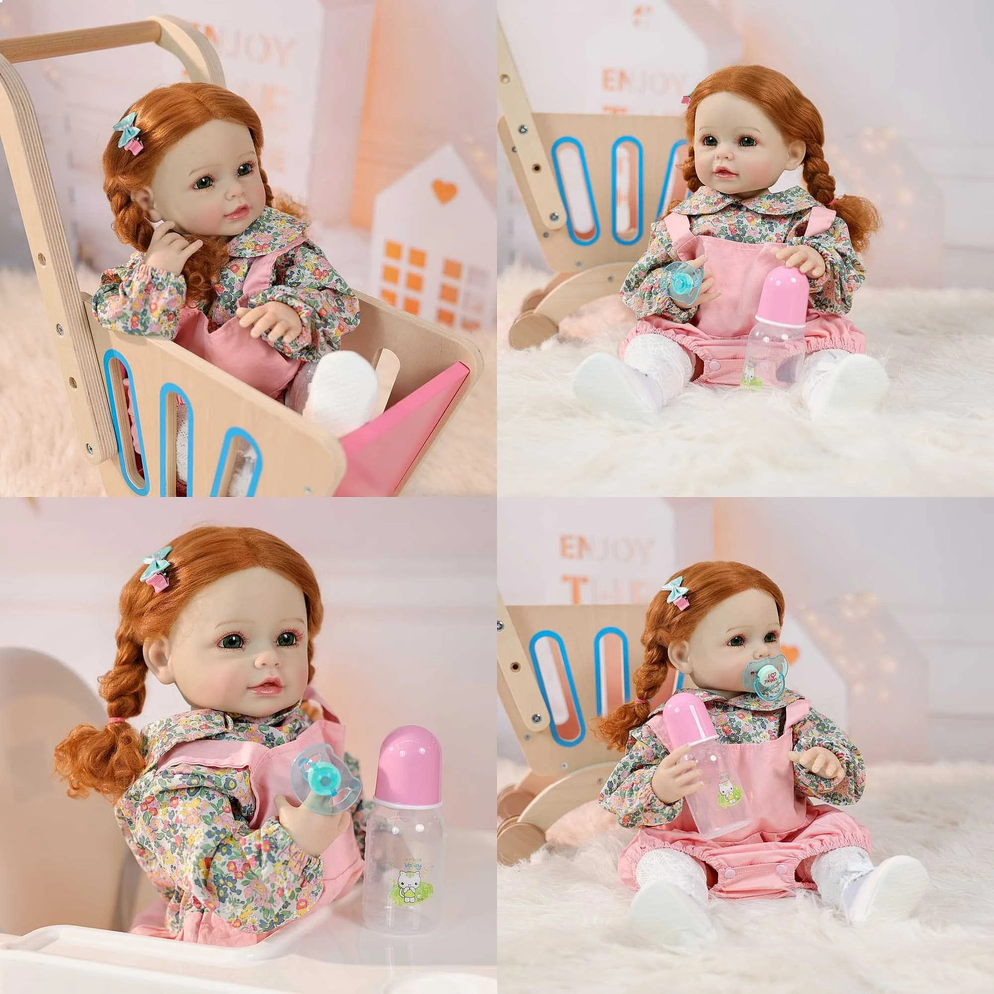 55cm Reborn Silicone Baby Doll Toy Realistic Playmate Gift for Kids 22 inch
55cm Reborn Silicone Baby Doll Toy Realistic Playmate Gift for Kids 22 inch