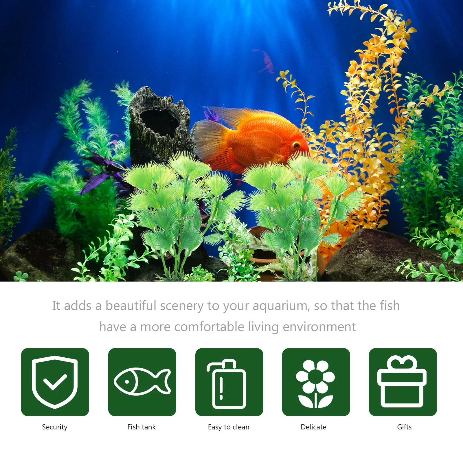 10Pcs High-Quality Aquarium Plants Artificial Fish Tank Decorations Betta Fish Freshwater Plants Betta Plastic Aquarium 
10Pcs High-Quality Aquarium Plants Artificial Fish Tank Decorations Betta Fish Freshwater Plants Betta Plastic Aquarium
