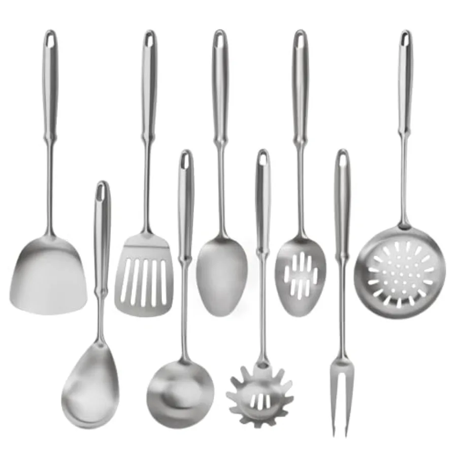 304 Stainless Steel Cooking Utensils Set PCS Metal Stainless Steel Kitchen Utensils Set Serving Spoon Spaghetti Spoon Skimmer M
304 Stainless Steel Cooking Utensils Set PCS Metal Stainless Steel Kitchen Utensils Set Serving Spoon Spaghetti Spoon Skimmer M