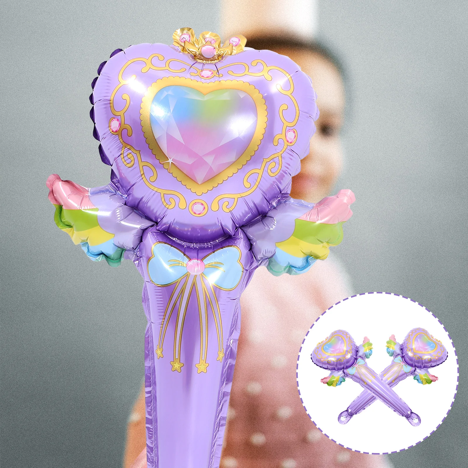 50pcs Fairy Balloons Purple Foil Inflatable Party Fairy Wand Shaped Foil Balloons Decorations Birthday Supplies
50pcs Fairy Balloons Purple Foil Inflatable Party Fairy Wand Shaped Foil Balloons Decorations Birthday Supplies