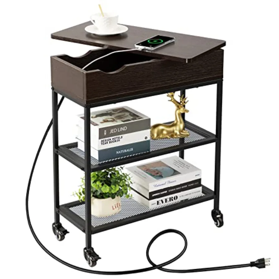 End Table with Charging Station and Rotating Top Couch End Table Rotating Swivel Top Side Table for Living Room and Bedroom Nar
End Table with Charging Station and Rotating Top Couch End Table Rotating Swivel Top Side Table for Living Room and Bedroom Nar