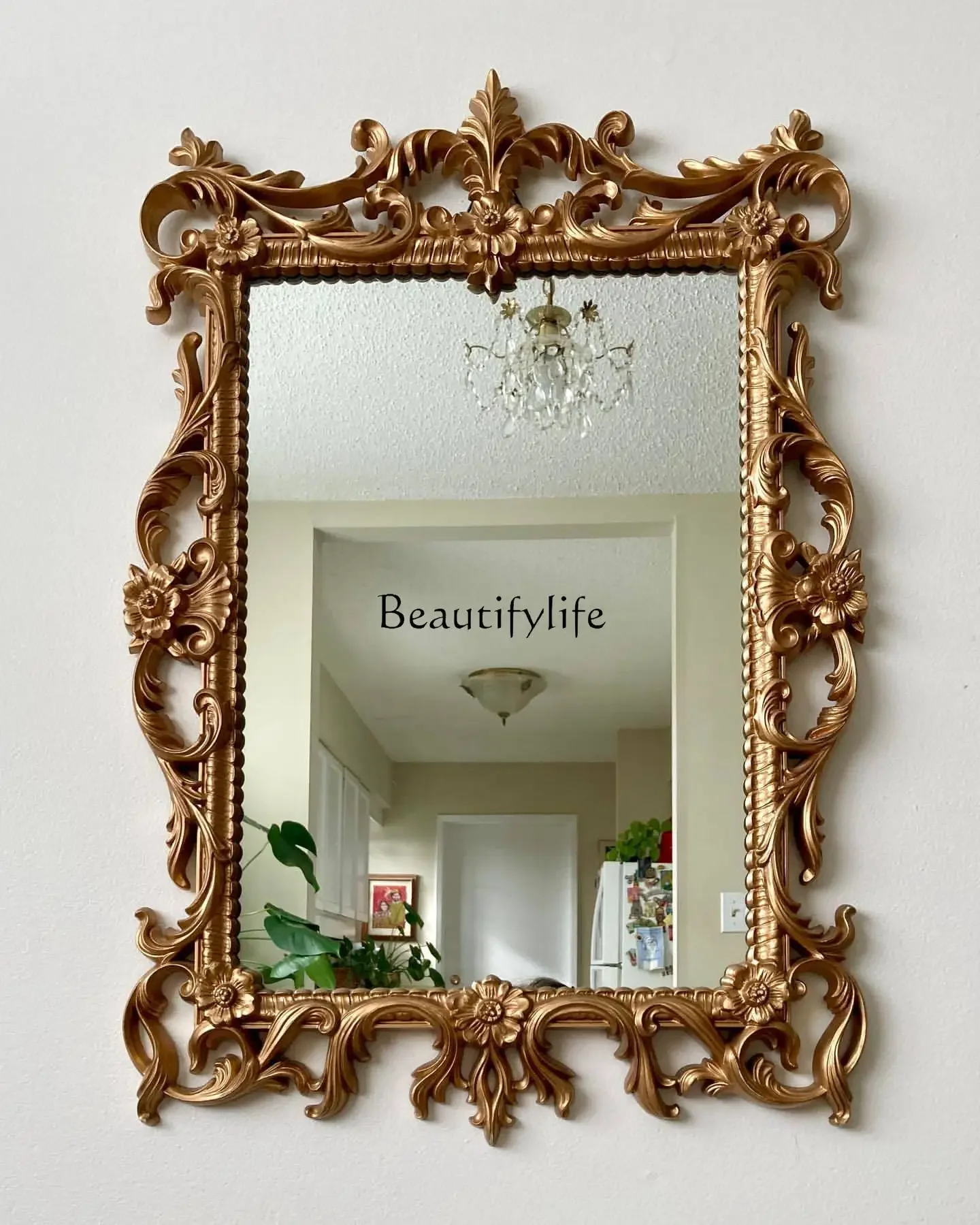 yj21 European makeup mirror retro carved light luxury entrance decorative mirror
yj21 European makeup mirror retro carved light luxury entrance decorative mirror
