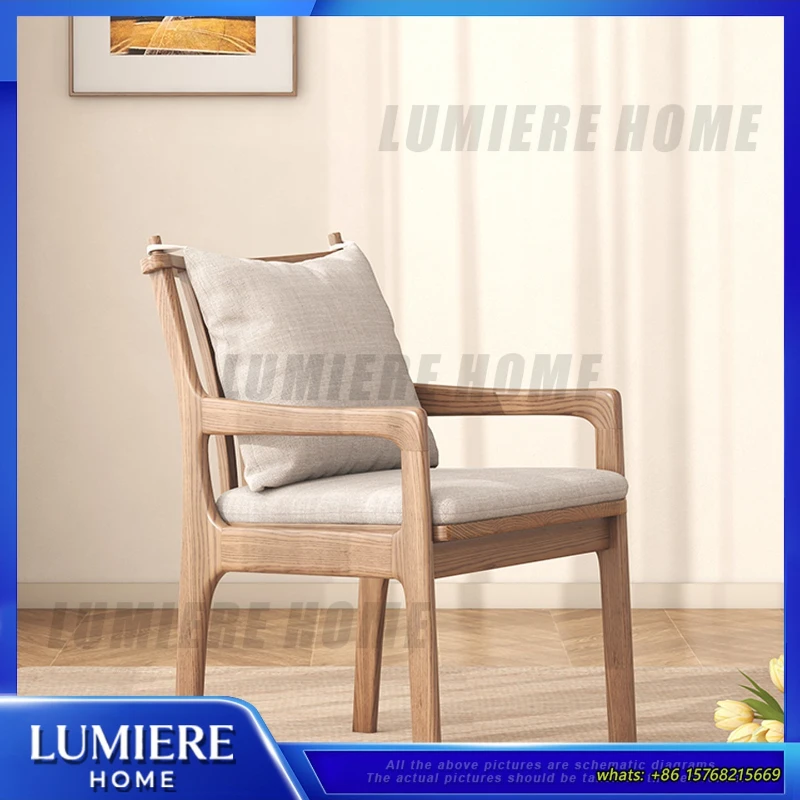 Scandinavian Solid Wood Dining Chair for Home Restaurant with Armrests Walnut Finish Seattle Style Reading Chair Lounge Seat
Scandinavian Solid Wood Dining Chair for Home Restaurant with Armrests Walnut Finish Seattle Style Reading Chair Lounge Seat