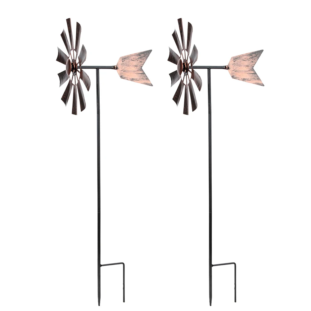 2Pcs Metal Windmill Garden Decor Durable Outdoor Yard Spinner Grass Lawn Wedding Photo Props Rotatable Pinwheel
2Pcs Metal Windmill Garden Decor Durable Outdoor Yard Spinner Grass Lawn Wedding Photo Props Rotatable Pinwheel