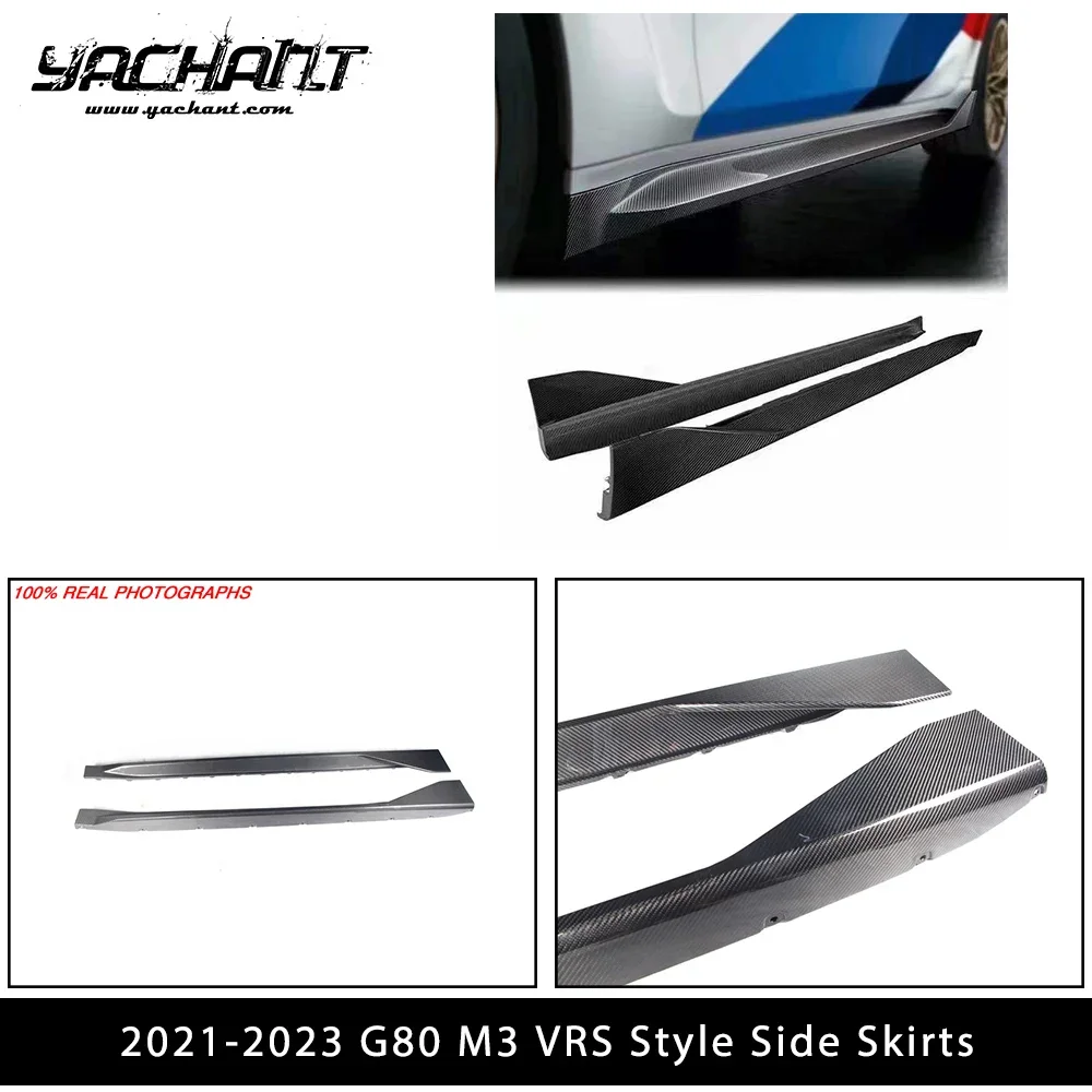 Боковые пороги DCF из сухого углеродного волокна, подходят для BMW G80 M3 VRS Style 2021-2023 гг., комплект крепления CF
Боковые пороги DCF из сухого углеродного волокна, подходят для BMW G80 M3 VRS Style 2021-2023 гг., комплект крепления CF