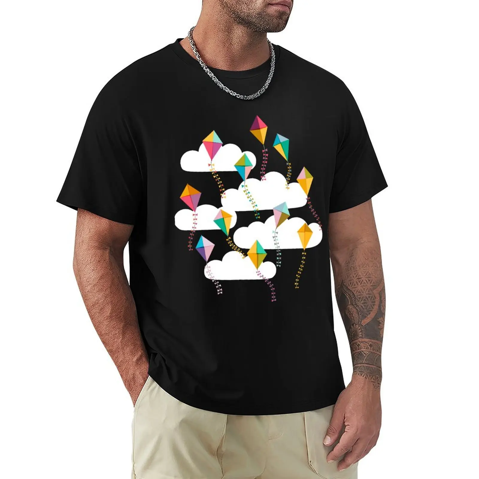 Flying Kites {Sky} Blue Sky and Clouds T-Shirt anime street wear Personalized t-shirt vintage t shirts t shirt for men
Flying Kites {Sky} Blue Sky and Clouds T-Shirt anime street wear Personalized t-shirt vintage t shirts t shirt for men