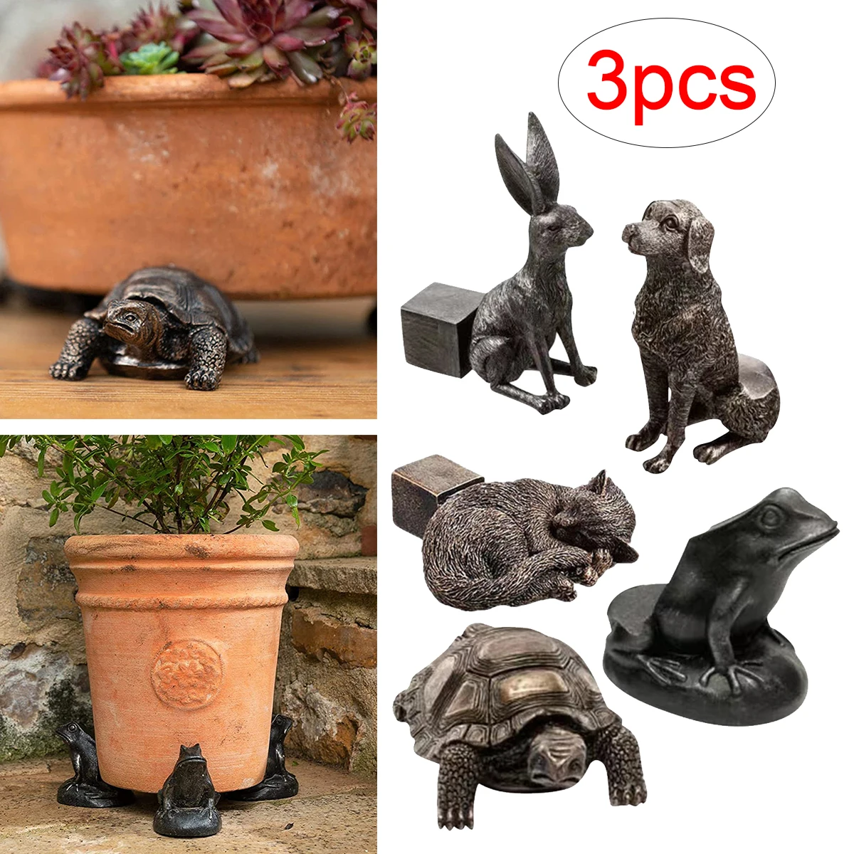 Five styles Garden Decor Animal Resin Plant Stand Plant Pot Foot Bonsai Stand Flower Pot Support
Five styles Garden Decor Animal Resin Plant Stand Plant Pot Foot Bonsai Stand Flower Pot Support