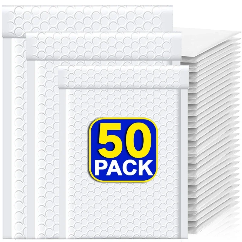 50 шт. пузырчатые конверты, белые пенопластовые транспортировочные пакеты, полиэтиленовые почтовые конверты с пузырьками, самозапечатывающиеся пакеты для журналов, 11 см, 15 см, 23 см
50 шт. пузырчатые конверты, белые пенопластовые транспортировочные пакеты, полиэтиленовые почтовые конверты с пузырьками, самозапечатывающиеся пакеты для журналов, 11 см, 15 см, 23 см