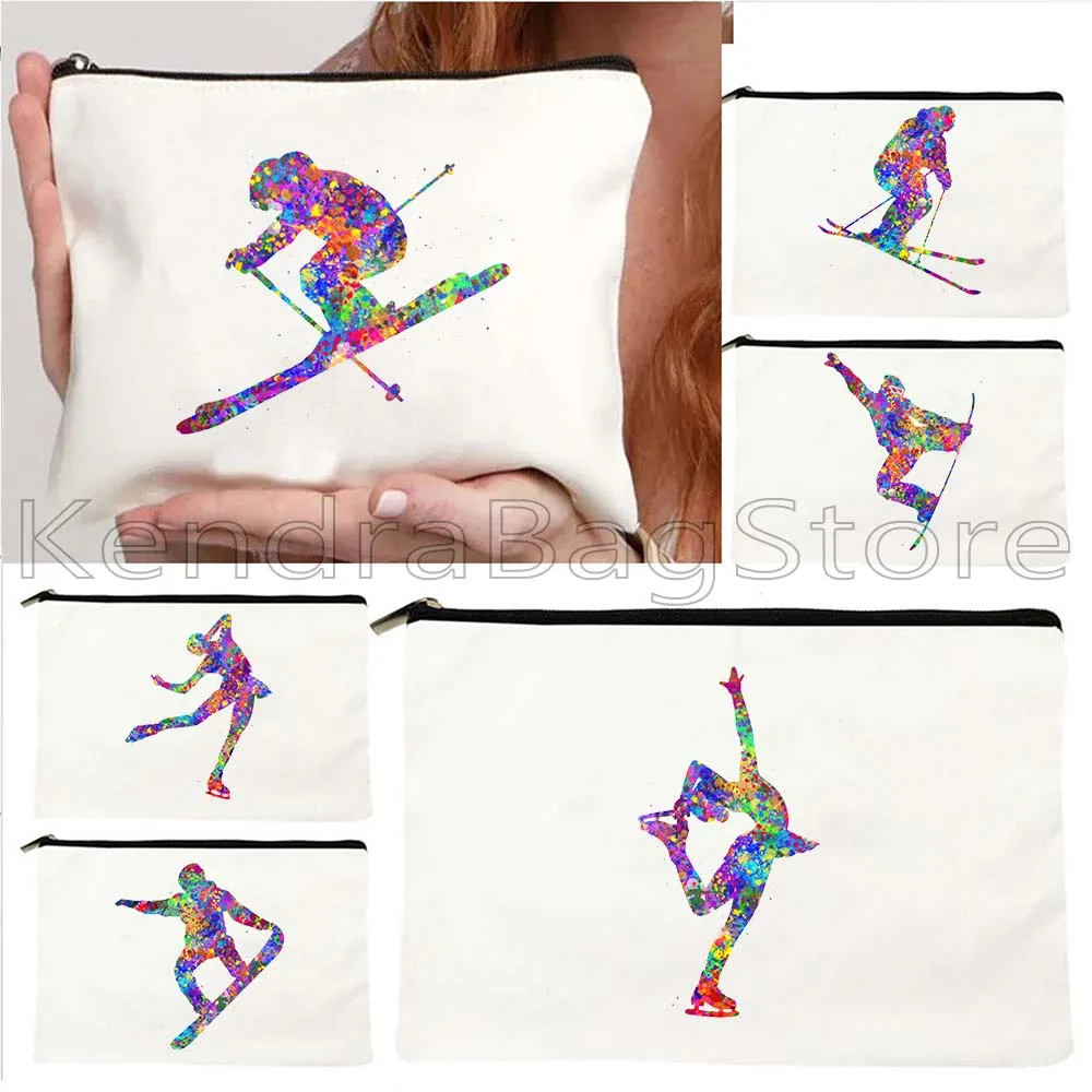 Ski Player Snowboarding Watercolor Snowboarder Pole Dancer Ice Skater Girl Gifts Cosmetic Makeup Toilet Bag Pencil Case Pouch
Ski Player Snowboarding Watercolor Snowboarder Pole Dancer Ice Skater Girl Gifts Cosmetic Makeup Toilet Bag Pencil Case Pouch