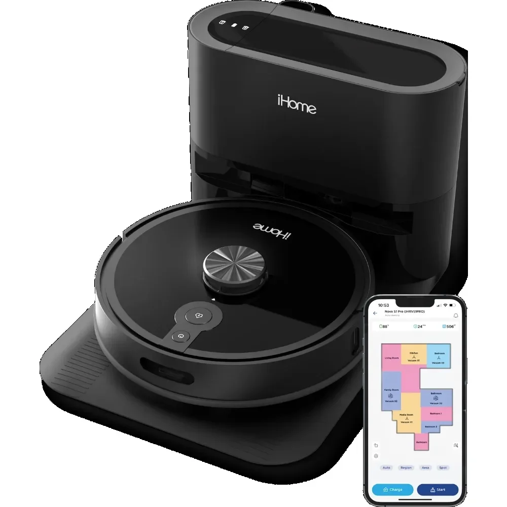 AutoVac Nova S1 Pro Self Empty Robot Vacuum, LIDAR Mapping, 150 Min Runtime, Strong Suction, New
AutoVac Nova S1 Pro Self Empty Robot Vacuum, LIDAR Mapping, 150 Min Runtime, Strong Suction, New