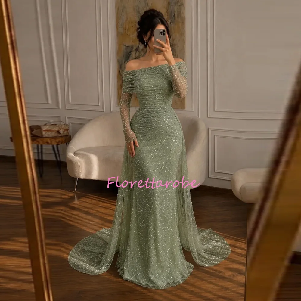 Charming Sexy Shiny Evening Dresses Mermaid Women's Off Shoulder Formal Prom Gowns Party Ruffles Vestidos De Novia Customized
Charming Sexy Shiny Evening Dresses Mermaid Women's Off Shoulder Formal Prom Gowns Party Ruffles Vestidos De Novia Customized