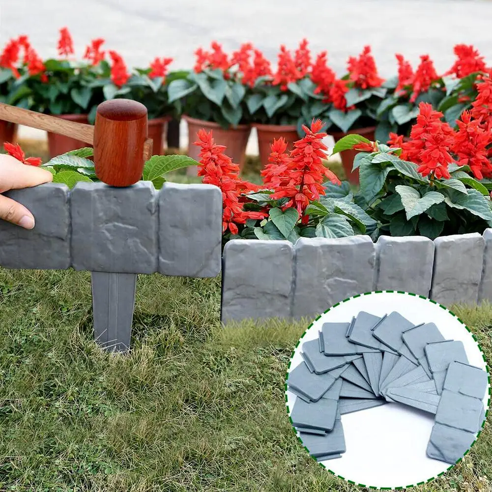 1/20pcs Garden Imitation Stone Fence Plastic Fence Garden Fence Horticultural Decoration
1/20pcs Garden Imitation Stone Fence Plastic Fence Garden Fence Horticultural Decoration