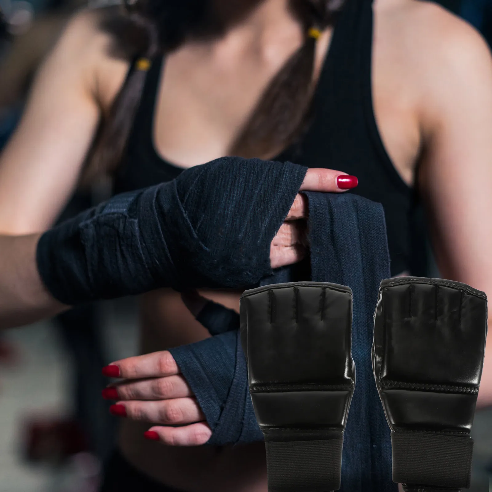 1Pair Boxing Gloves Half-Finger Professional Kickboxing Training Sparring Gloves Portable Breathable Wrist Support Boxing
1Pair Boxing Gloves Half-Finger Professional Kickboxing Training Sparring Gloves Portable Breathable Wrist Support Boxing