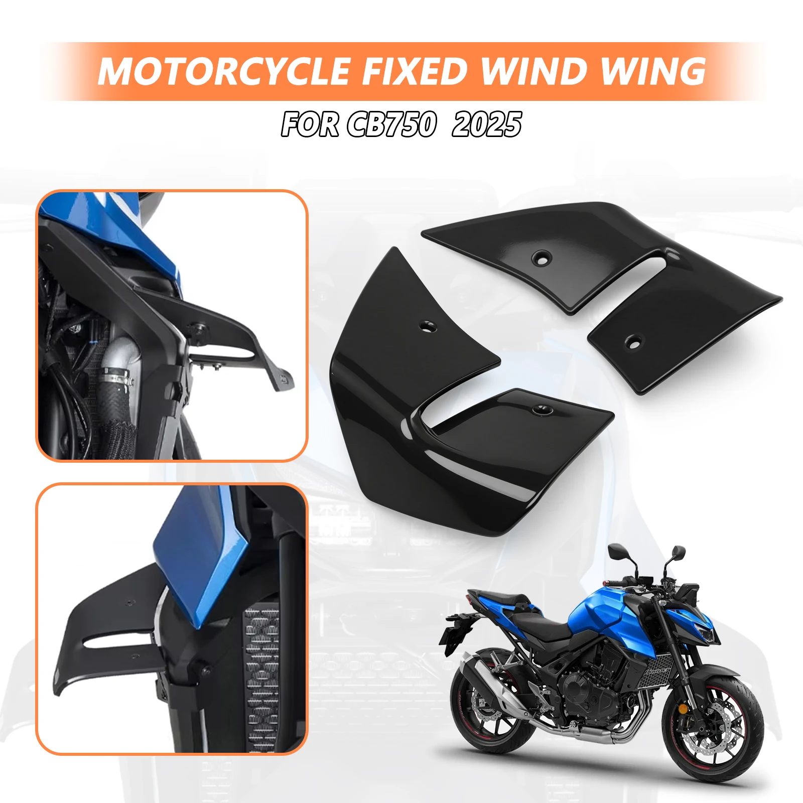 Motorcycle Fairing Winglet Spoiler For Honda CB 750 HORNET 2026 CB750 Hornet 2025 Wing Fairing fixed Front side Aerodynamic
Motorcycle Fairing Winglet Spoiler For Honda CB 750 HORNET 2026 CB750 Hornet 2025 Wing Fairing fixed Front side Aerodynamic