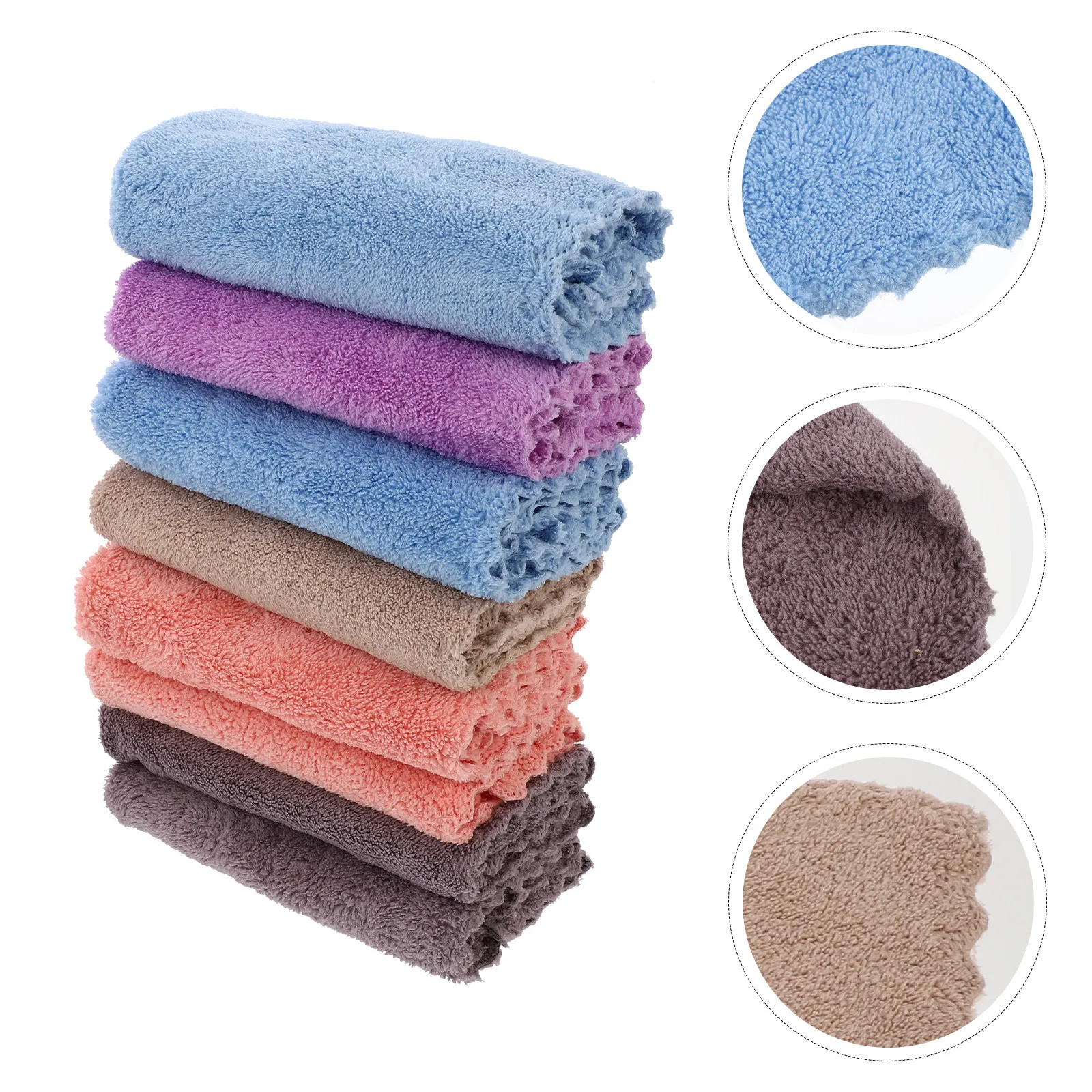 8Pcs High Absorption Coral Fleece Towels Gentle on Skin Eco Friendly Printed Facecloths for Babies Families Bathroom Kitchen
8Pcs High Absorption Coral Fleece Towels Gentle on Skin Eco Friendly Printed Facecloths for Babies Families Bathroom Kitchen