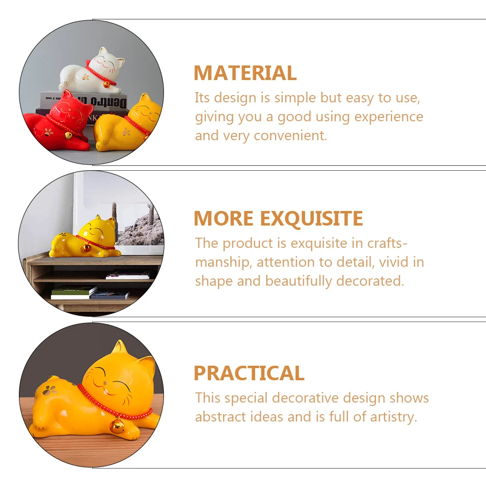 Ceramic Cat Ornaments Adorable Statue Cats Mini Figurine Desktop Accessory Decor Decoration Cartoon
Ceramic Cat Ornaments Adorable Statue Cats Mini Figurine Desktop Accessory Decor Decoration Cartoon