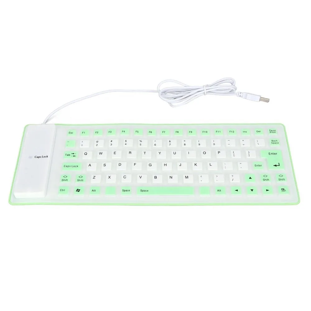 85 Keys Silicone Keyboard Purple/Blue/Pink/Orange/Green/Pink Soft Comfortable Foldable Keyboard Waterproof Mute Typing
85 Keys Silicone Keyboard Purple/Blue/Pink/Orange/Green/Pink Soft Comfortable Foldable Keyboard Waterproof Mute Typing