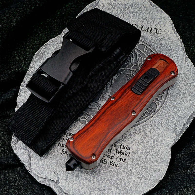 INFIDEL Series OTF Tech Knife BM3300 D2 Blade Outdoor Camping Knife Tactical Survival EDC Tools Pocket Knives Wood Handle
INFIDEL Series OTF Tech Knife BM3300 D2 Blade Outdoor Camping Knife Tactical Survival EDC Tools Pocket Knives Wood Handle