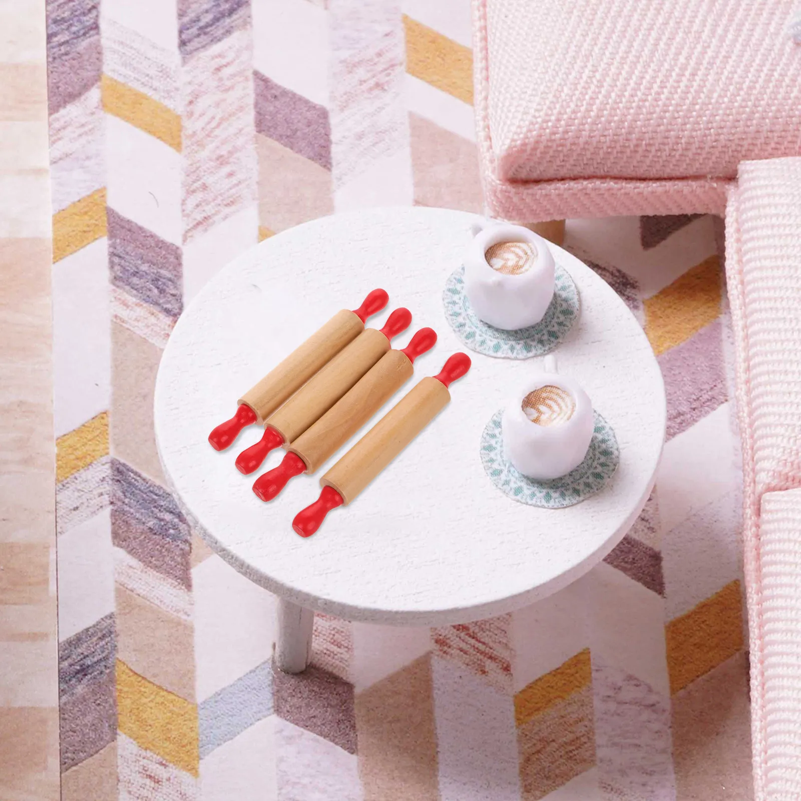 4Pcs Mini Wooden Rolling Pins for Children Safe Ergonomic Design Non Stick Surface Kids Baking Dough Roller Pretend Cooking
4Pcs Mini Wooden Rolling Pins for Children Safe Ergonomic Design Non Stick Surface Kids Baking Dough Roller Pretend Cooking