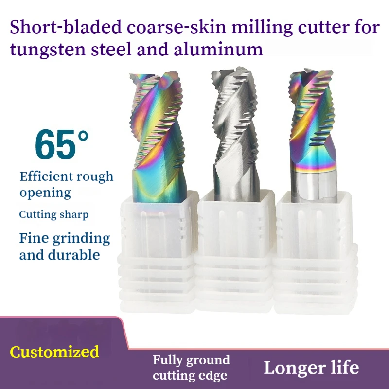 HRC65 Short-blade thick leather knife Roughing End Mill Solid Carbide 3 Flutes For Metal Aluminum MDF Fiberglass Acrylic Wood
HRC65 Short-blade thick leather knife Roughing End Mill Solid Carbide 3 Flutes For Metal Aluminum MDF Fiberglass Acrylic Wood