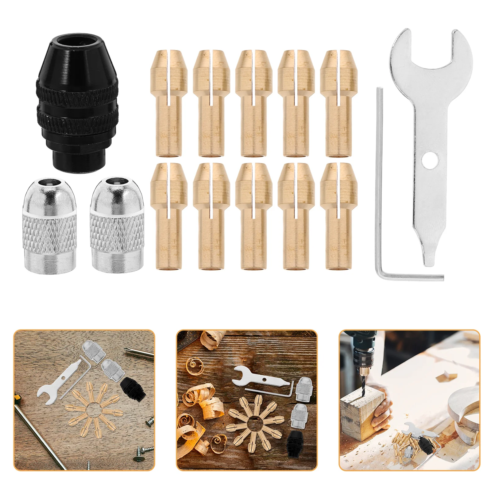 1Set Drill Chuck Collet Set Universal Fit for Electric Grinder Bits Quick Release Collet Milling Engraving Crafting Tools
1Set Drill Chuck Collet Set Universal Fit for Electric Grinder Bits Quick Release Collet Milling Engraving Crafting Tools