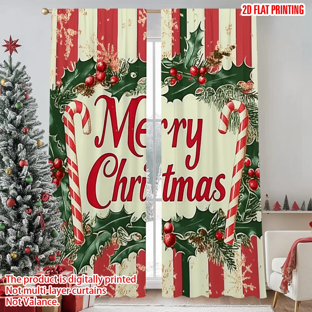 2pcs 2D flat printing Christmas Window Drapes Merry Christmas day Machine Washable Polyester Without Electricity Spring Party &
2pcs 2D flat printing Christmas Window Drapes Merry Christmas day Machine Washable Polyester Without Electricity Spring Party &