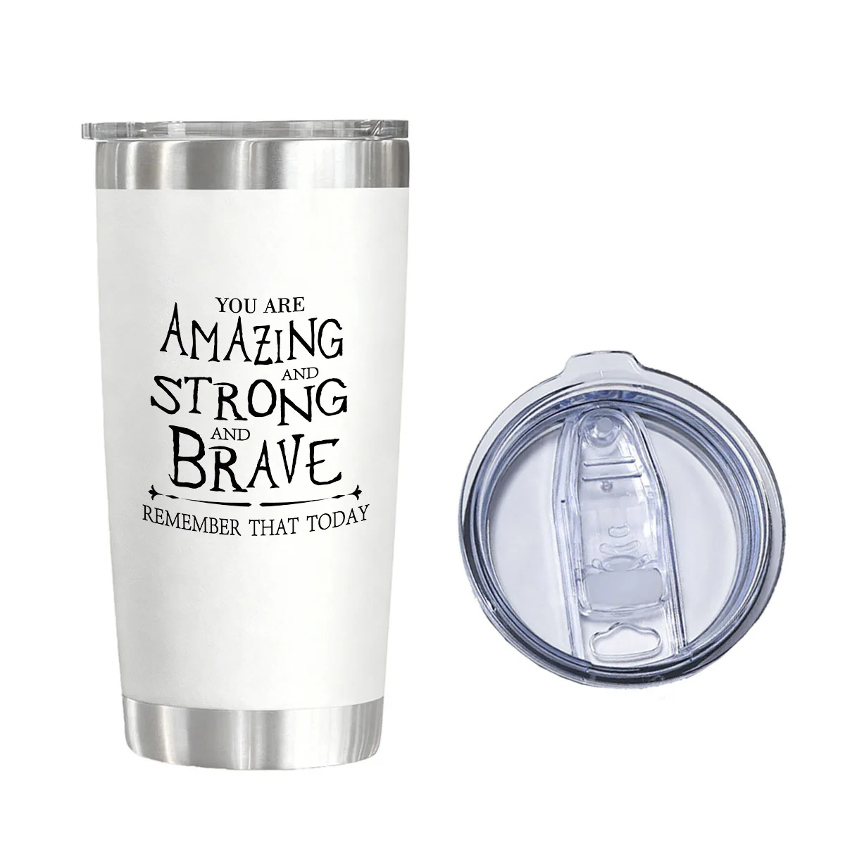 You Are Amazing And Strong And Brave Vacuum Flask 20 oz - Motivational Gift Insulated Tumbler for Birthday
You Are Amazing And Strong And Brave Vacuum Flask 20 oz - Motivational Gift Insulated Tumbler for Birthday