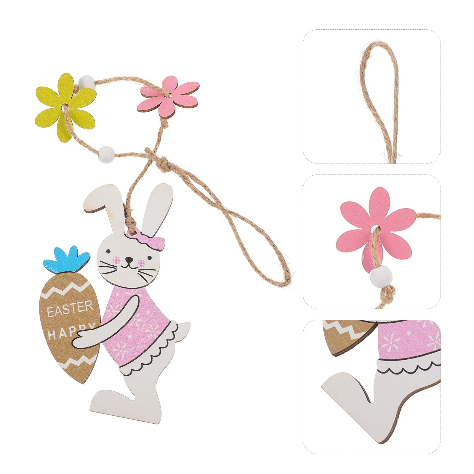 Easter Hanging Wooden Bunny Pendant Cute Rabbit Ornament Decorative Bunny Ornament Easter Party Decorations Holiday Supplies
Easter Hanging Wooden Bunny Pendant Cute Rabbit Ornament Decorative Bunny Ornament Easter Party Decorations Holiday Supplies