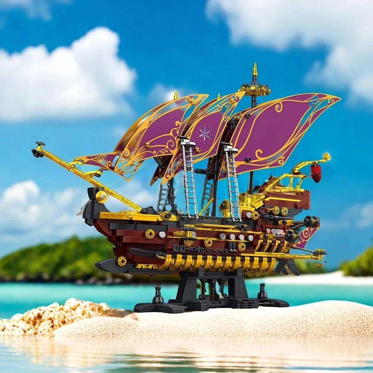 Pirate ships, sailboats, assembled building blocks, decorative items, children's and boys' gift toys
Pirate ships, sailboats, assembled building blocks, decorative items, children's and boys' gift toys
