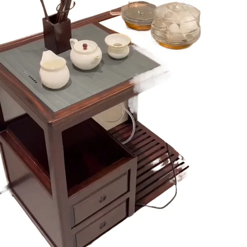 Yjq new Chinese balcony household coffee table household movable solid wood tea boiling cabinet
Yjq new Chinese balcony household coffee table household movable solid wood tea boiling cabinet