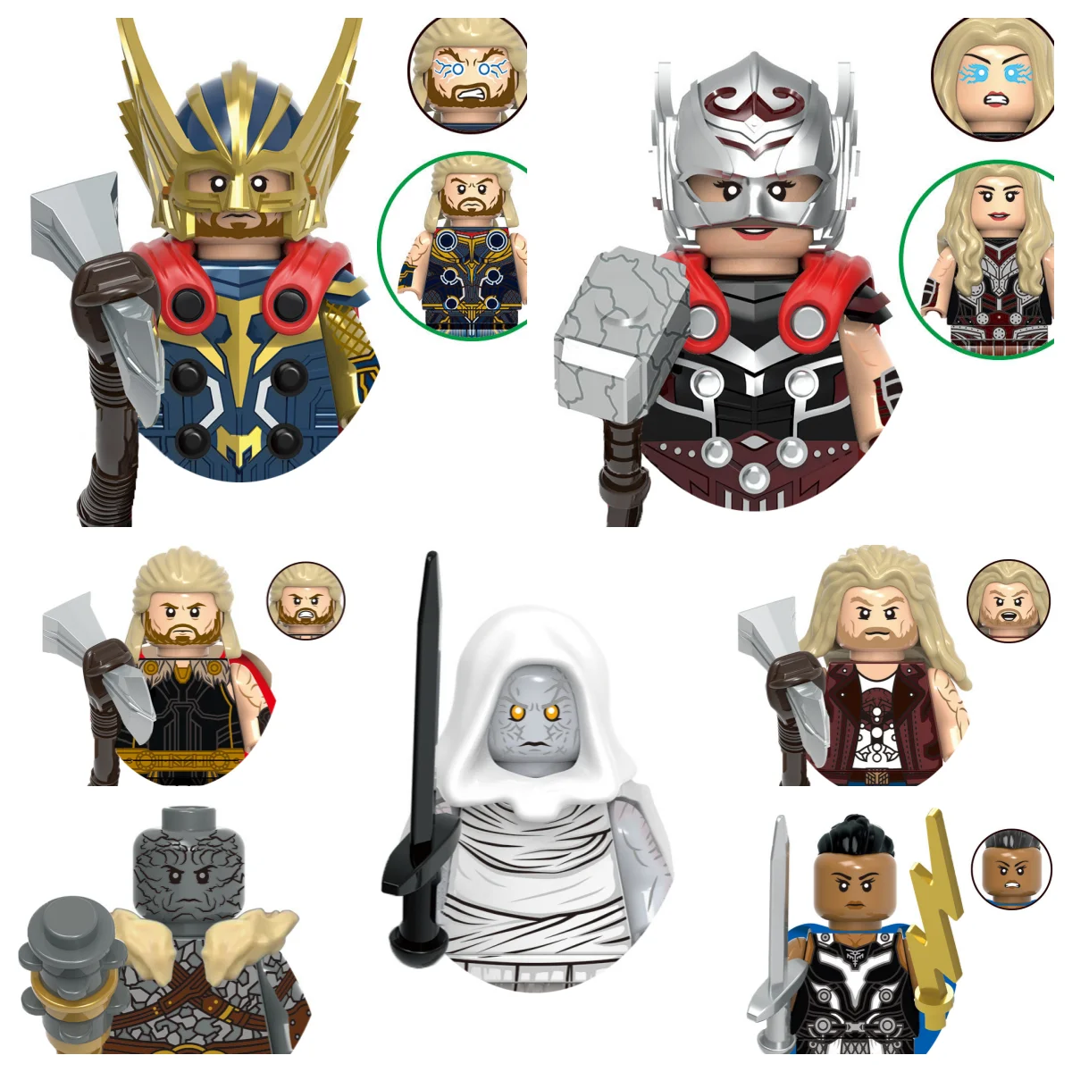 Hot toys New Marvel superhero Thor assembled toys Building blocks Mini action figures classic movie children's party gifts
Hot toys New Marvel superhero Thor assembled toys Building blocks Mini action figures classic movie children's party gifts