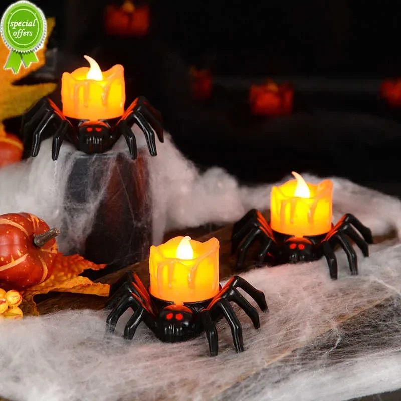 Update New 10Pcs Spider LED Candle Light Pumpkin Lamp For Halloween Party Home Decoration Ornaments Haunted House Horror Props
Update New 10Pcs Spider LED Candle Light Pumpkin Lamp For Halloween Party Home Decoration Ornaments Haunted House Horror Props
