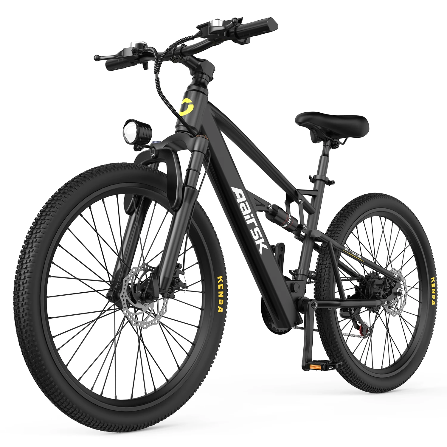 F1 26" Full Suspension Electric Mountain Bike - 400W Motor, Shimano 21-Speed Gears,25mph Max Speed, 36V 13Ah,Off road mountain b
F1 26" Full Suspension Electric Mountain Bike - 400W Motor, Shimano 21-Speed Gears,25mph Max Speed, 36V 13Ah,Off road mountain b