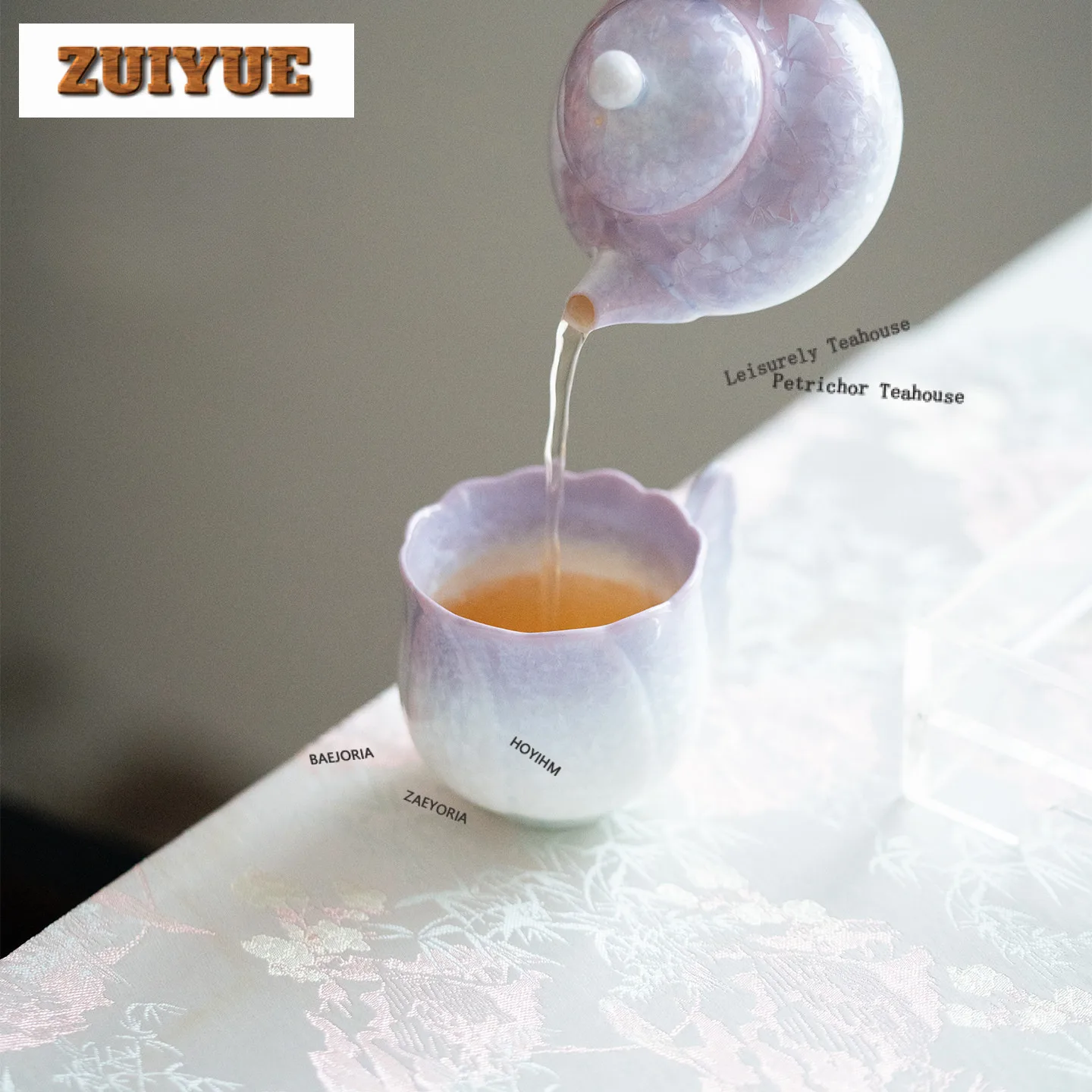 80ml Crystal Glaze Gradient Purple Teacup Handmade Tea Bowl Tea Pair Tea-tasting Smelling Cup Jianzhan Master Cups Drinkware
80ml Crystal Glaze Gradient Purple Teacup Handmade Tea Bowl Tea Pair Tea-tasting Smelling Cup Jianzhan Master Cups Drinkware
