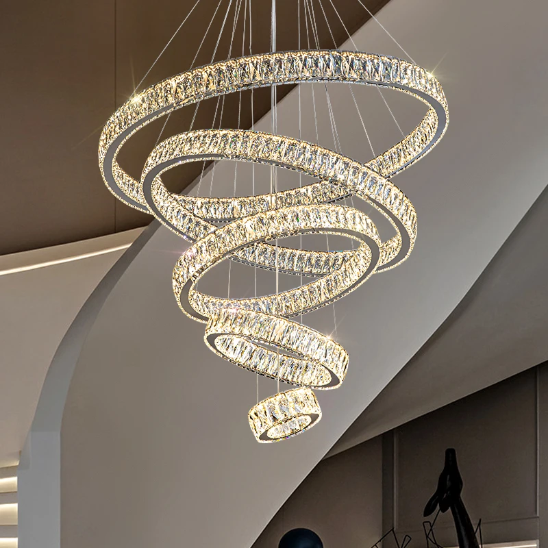 Modern home decoration crystal chandeliers for hall, staircase, indoor lighting fixtures, ceiling lamps, living room exquisite i
Modern home decoration crystal chandeliers for hall, staircase, indoor lighting fixtures, ceiling lamps, living room exquisite i