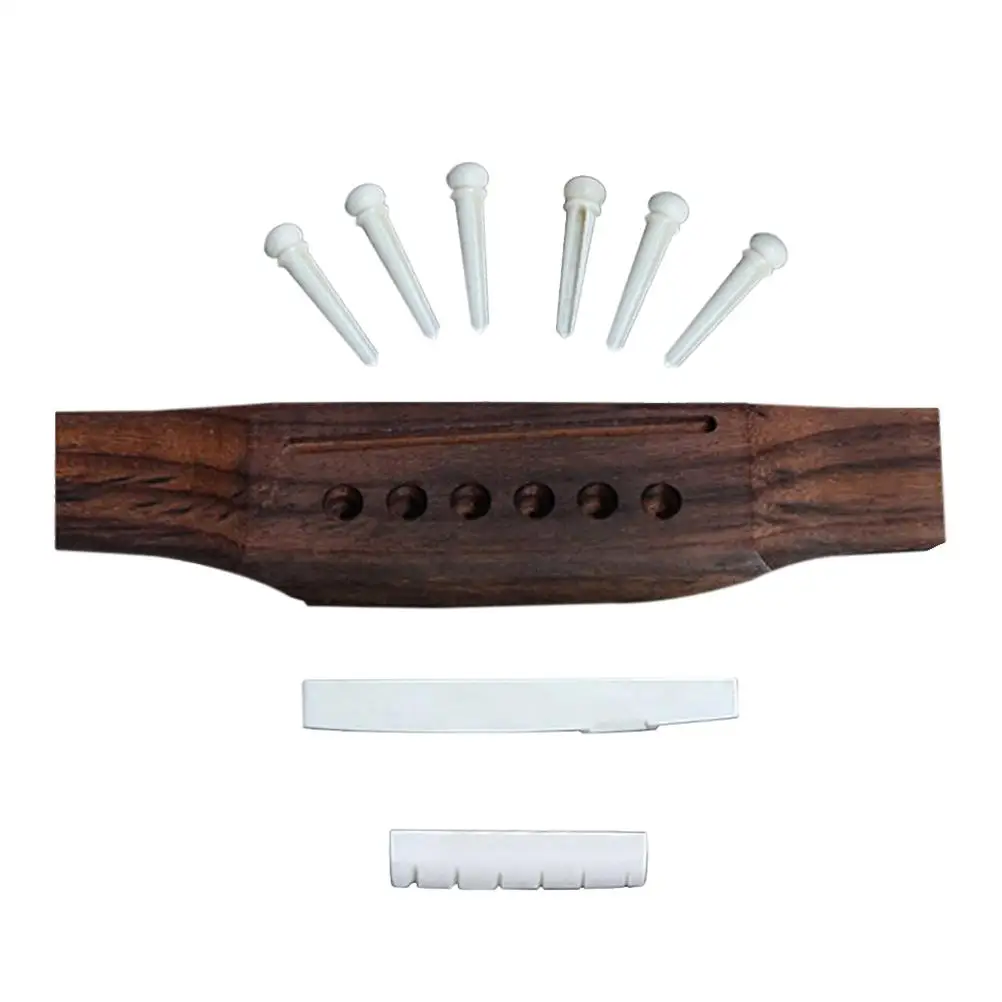 Guitar bridge Acoustic guitar pins Guitar saddle nut set Acoustic guitar bridge pin saddle nut Guitar replacement set
Guitar bridge Acoustic guitar pins Guitar saddle nut set Acoustic guitar bridge pin saddle nut Guitar replacement set
