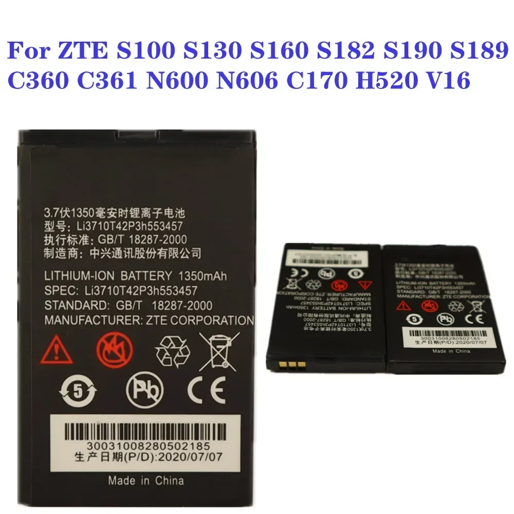 Li3710T42P3h 553457 Аккумулятор для ZTE C170 H520 V16 S100 S130 S160 S182 S190 S189 C360 C361 N600 N606 Сменный аккумулятор
Li3710T42P3h 553457 Аккумулятор для ZTE C170 H520 V16 S100 S130 S160 S182 S190 S189 C360 C361 N600 N606 Сменный аккумулятор