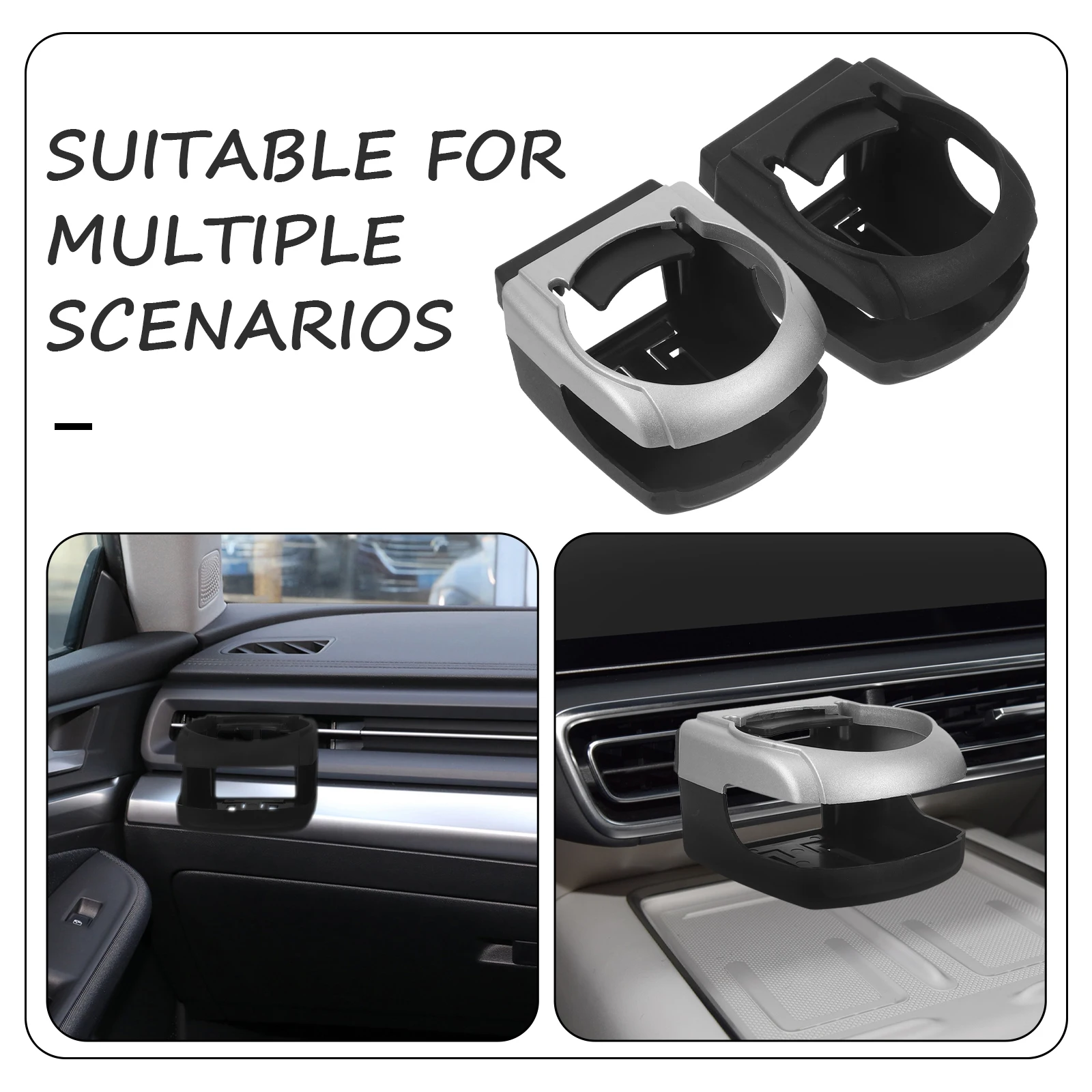 2Pcs Car Cup Holder Air Vent Black Grey Travel Console ABS Water Bottle Rack Universal Automotive Drink Holder Cup Mount
2Pcs Car Cup Holder Air Vent Black Grey Travel Console ABS Water Bottle Rack Universal Automotive Drink Holder Cup Mount