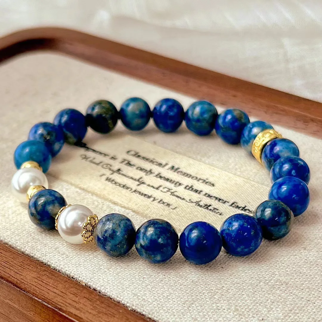 New autumn and winter retro natural lapis lazuli bracelet niche premium bracelet retro oil painting
New autumn and winter retro natural lapis lazuli bracelet niche premium bracelet retro oil painting