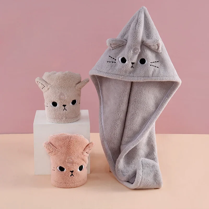 Bath Hats Dry Hair Cap Quick Drying Cat Hat Cute Soft Microfiber Towels Shower Cap Towel for Women Lady Turban Head Girl Towel
Bath Hats Dry Hair Cap Quick Drying Cat Hat Cute Soft Microfiber Towels Shower Cap Towel for Women Lady Turban Head Girl Towel