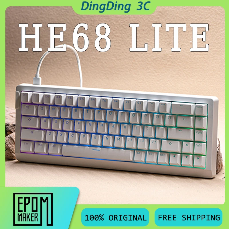 EPOMAKER HE68LITE Wired Magnetic Switch Mechanical Keyboard 8K Polling Rate Hot Swap Gasket Low Noise Customized Gaming Keyboard
EPOMAKER HE68LITE Wired Magnetic Switch Mechanical Keyboard 8K Polling Rate Hot Swap Gasket Low Noise Customized Gaming Keyboard