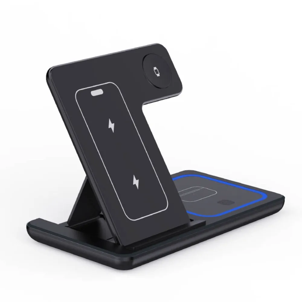 High Quality 3 in 1 Wireless Charger Portable Blue Light Indicator Fast Charging Station Foldable Charging Dock Desktop
High Quality 3 in 1 Wireless Charger Portable Blue Light Indicator Fast Charging Station Foldable Charging Dock Desktop
