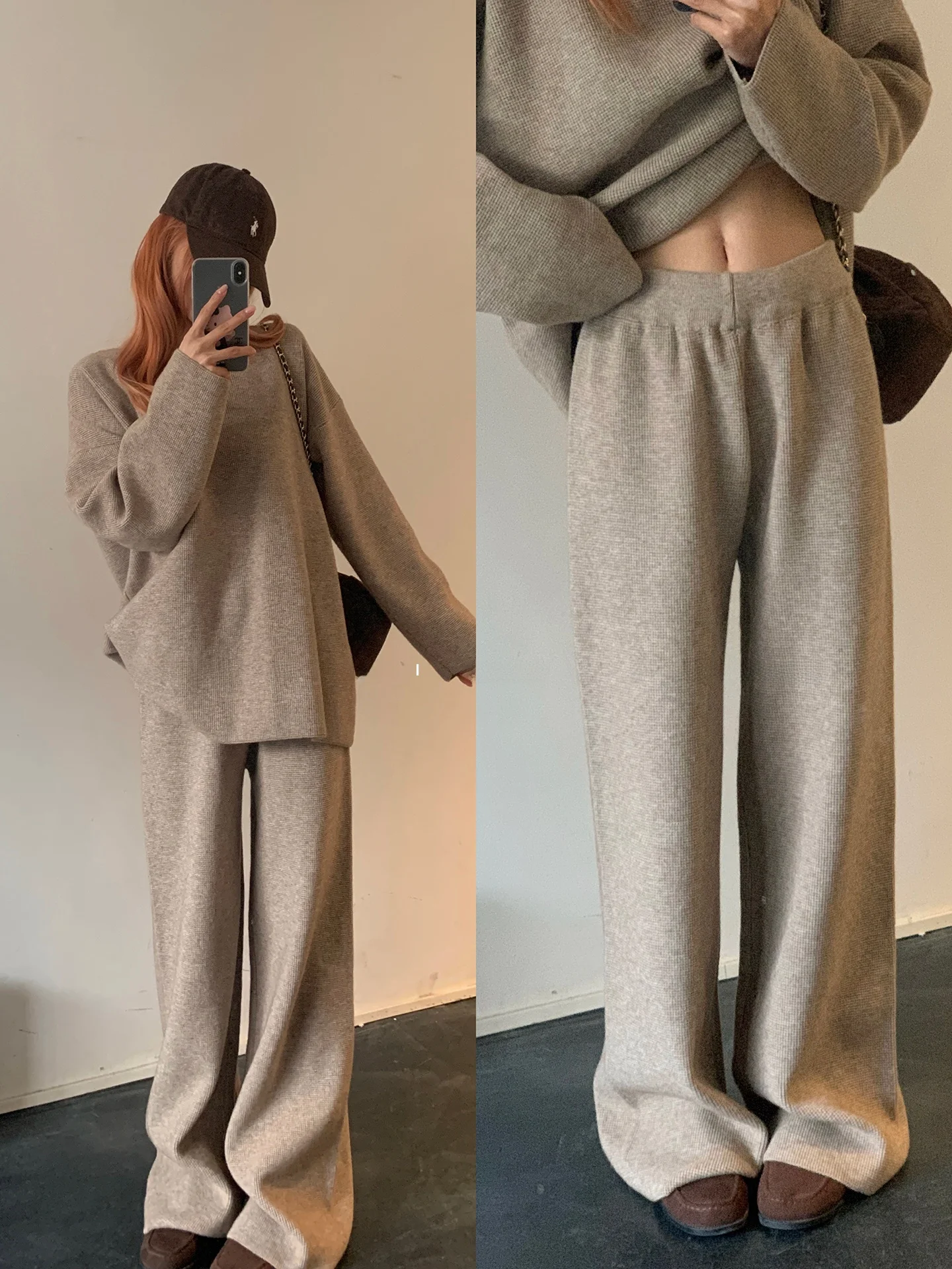 Lili Miss Li Li Comfortable Knitted Top Wide Leg Pants Set Women's Fashion Casual Style Two-Piece Suit Autumn Winter Wear
Lili Miss Li Li Comfortable Knitted Top Wide Leg Pants Set Women's Fashion Casual Style Two-Piece Suit Autumn Winter Wear