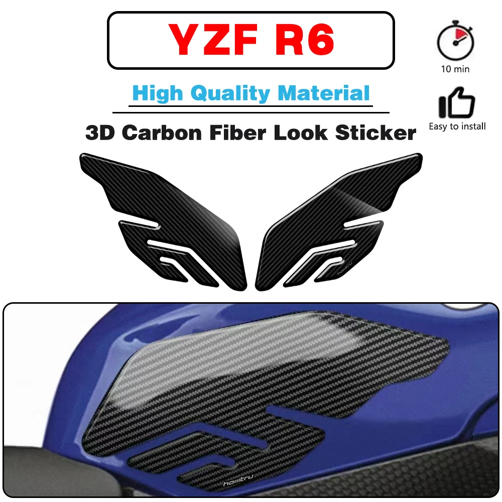 For YAMAHA YZF R6 2008 2009 2010 2011 2012-2016 Motorcycle Side Fuel Tank Pad Knee Grip Protection Sticker Carbon-look
For YAMAHA YZF R6 2008 2009 2010 2011 2012-2016 Motorcycle Side Fuel Tank Pad Knee Grip Protection Sticker Carbon-look