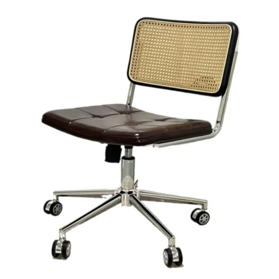 Office Chair Boss Chair Ergonomic Office Chair Lifting and Rotating Computer Chair Back Armrest Home Learning Rattan Chair Desk