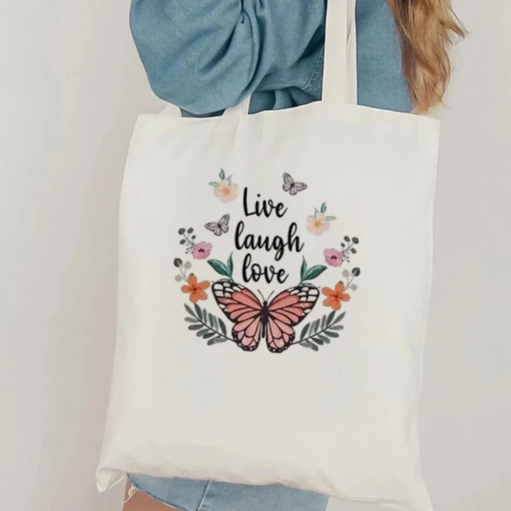 Canvas Tote Bag Women Cotton Shoulder Bag Colorful Square Butterfly Sundreams In My Soul Print Shopping Handbag
Canvas Tote Bag Women Cotton Shoulder Bag Colorful Square Butterfly Sundreams In My Soul Print Shopping Handbag