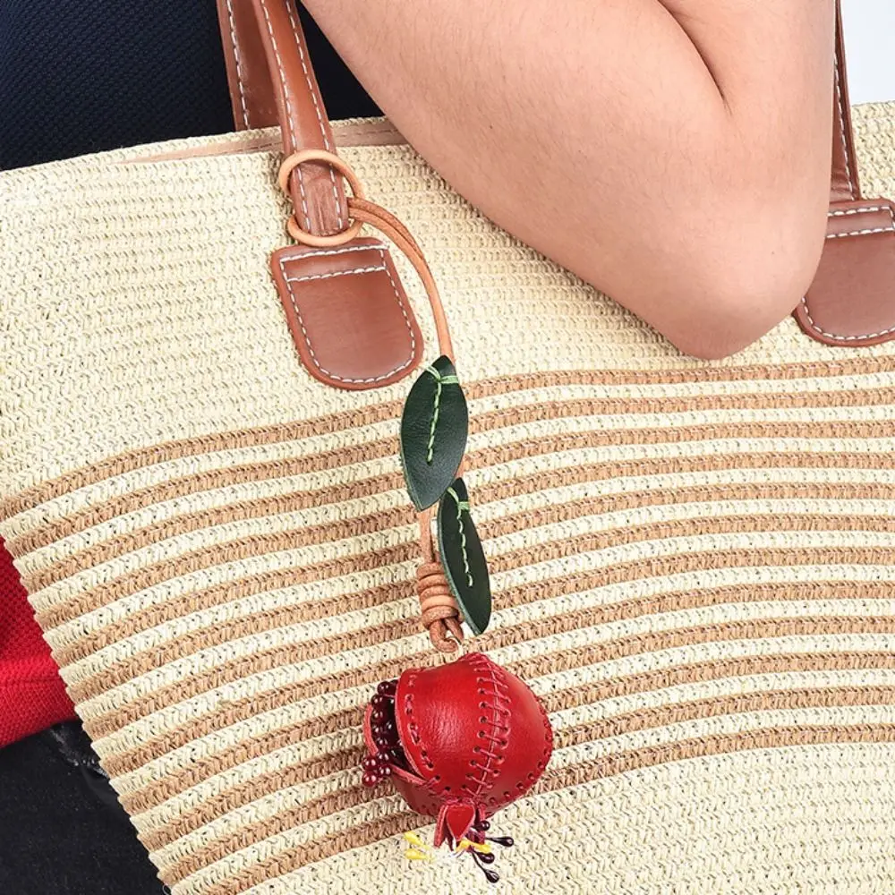 Lovely Fruit Pomegranate Pendant Strawberry Handmade Pu Leather Keychain Hanger Creative Bag Pendant Women
Lovely Fruit Pomegranate Pendant Strawberry Handmade Pu Leather Keychain Hanger Creative Bag Pendant Women