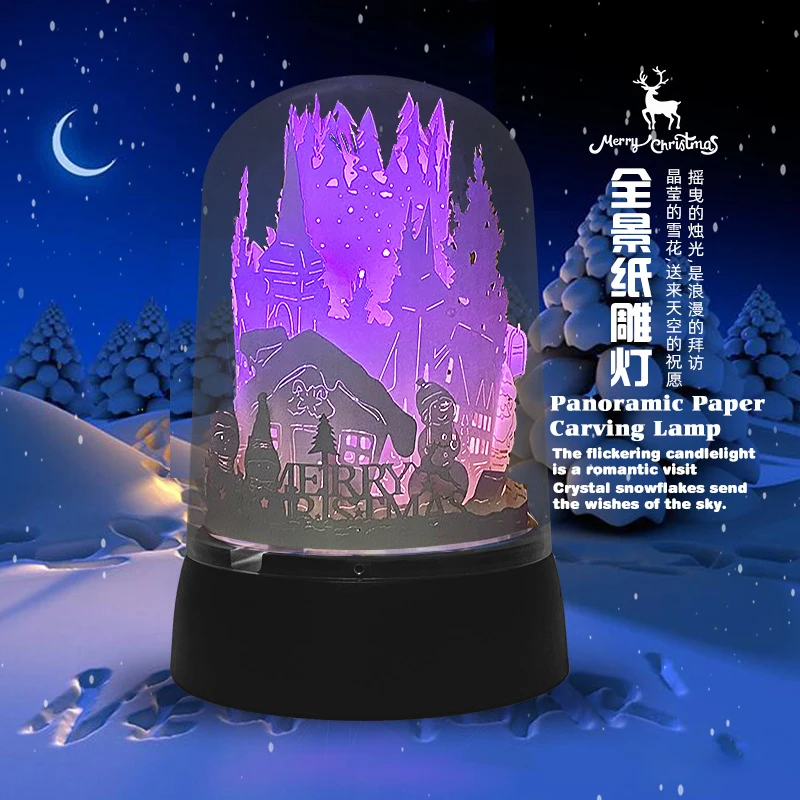 Creative Paper Carving Animation Christmas Usb Light Lamp Small Night Light for Lovers Couple Romantic Friends Gifts Home Decor
Creative Paper Carving Animation Christmas Usb Light Lamp Small Night Light for Lovers Couple Romantic Friends Gifts Home Decor