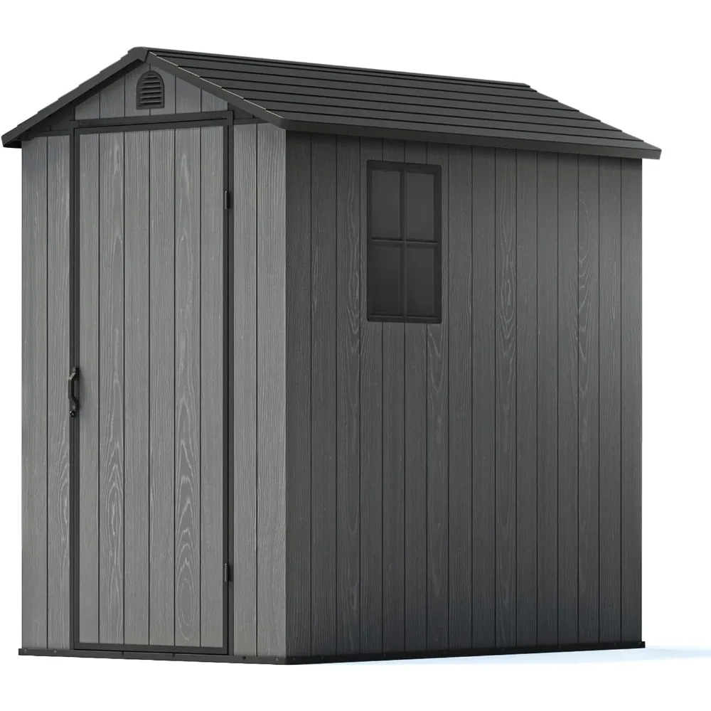 4 x 6 FT Plastic Shed for Outdoor Storage, Resin Shed with Window and Lockable Door
4 x 6 FT Plastic Shed for Outdoor Storage, Resin Shed with Window and Lockable Door