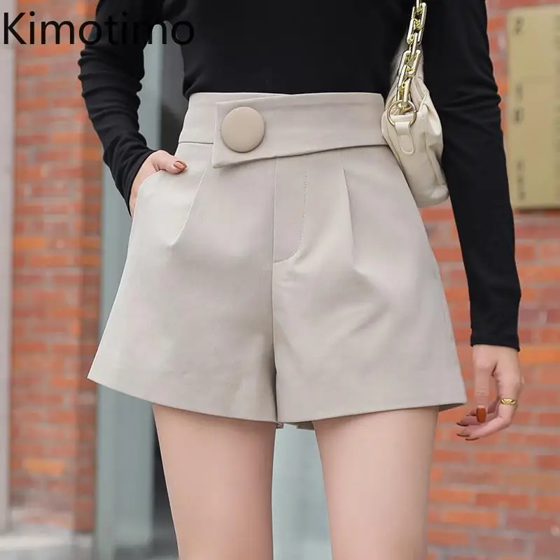 Kimotimo Shorts Women 2025 Spring Summer Button High Waist Solid Wide Leg Short Pants Korean Fashion All-match Casual Streetwear
Kimotimo Shorts Women 2025 Spring Summer Button High Waist Solid Wide Leg Short Pants Korean Fashion All-match Casual Streetwear
